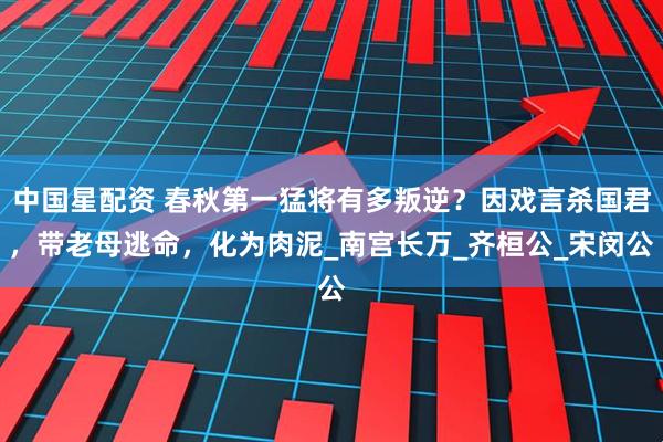 中国星配资 春秋第一猛将有多叛逆？因戏言杀国君，带老母逃命，化为肉泥_南宫长万_齐桓公_宋闵公
