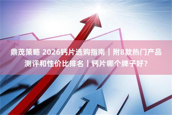 鼎茂策略 2026钙片选购指南｜附8款热门产品测评和性价比排名｜钙片哪个牌子好？
